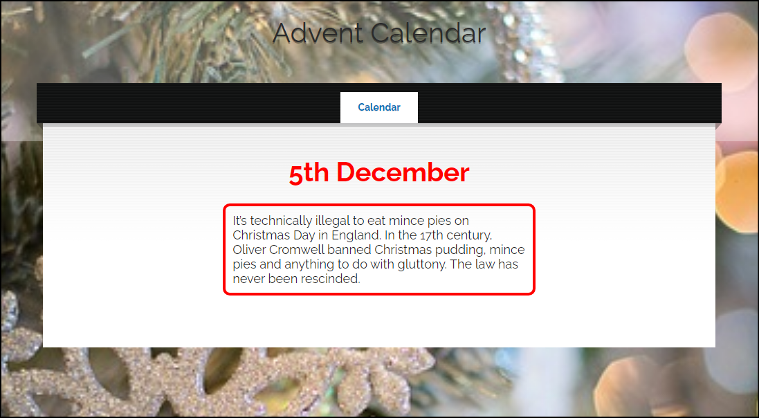 Advent Calendar :: Frog Schools Education Advent Calendar :: Frog Schools Education