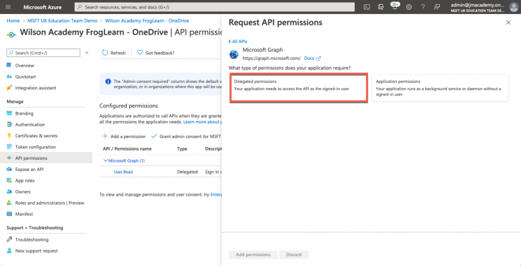 Office365_OneDrive_Wilson Academy  Delegated permissions.png