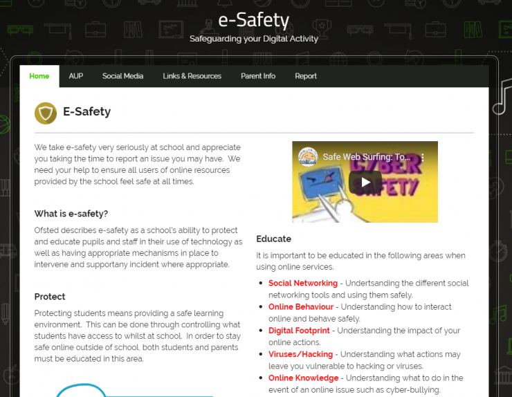 Frog's eSafety Template
